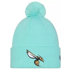 New Era Knit Hat Mint Green Embroidered